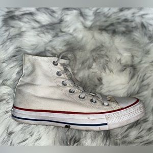 White Hightop Converse